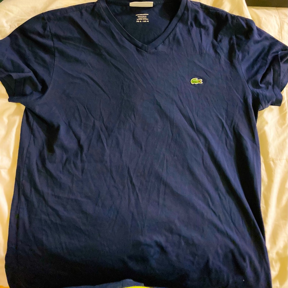 Lacoste t shirt medium navy blue